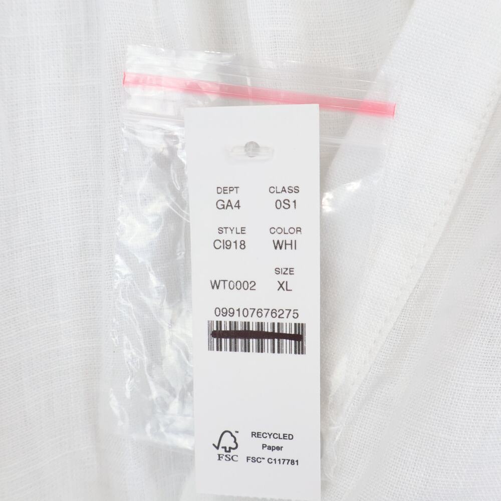 J.Crew Cabana Linen Tie Waist Maxi Dress White Size XL NWT - Picture 5 of 9